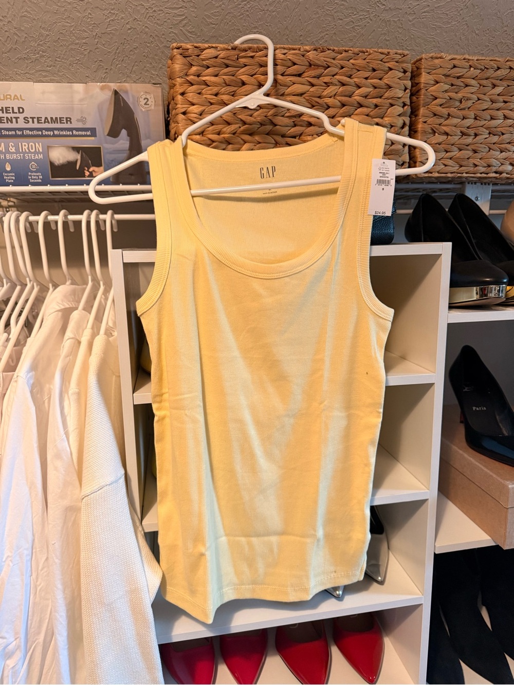NWT GAP Yellow Ribbed Tank - Small - Picture 7 of 8